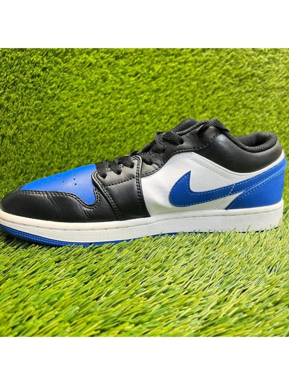 Nike Air Jordan 1 Low Mens Size 8 Blue Black Athletic Lifestyle Shoes Sneakers